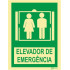 Señal de ascensor de emergencia 