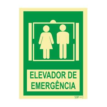 Señal de ascensor de emergencia 