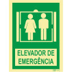 Señal de ascensor de emergencia