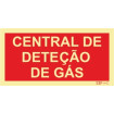 Señal del centro de detección de gas