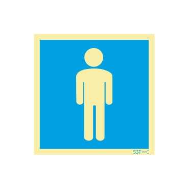 Señalización fotoluminiscente |Señalización |Señalización |Rótulo informativo |Rótulo informativo, instalaciones sanitarias masc