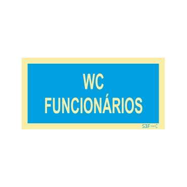 Señalización Fotoluminiscente|Cartel informativo instalaciones sanitarias Personal WC