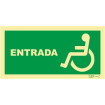 Señal de entrada para personas con discapacidad o movilidad reducida