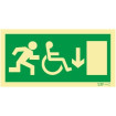 Señal de Salida para personas con discapacidad o movilidad reducida