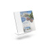 expositor sobremesa con porta tarjetas|display A4 con tarjetero|cajetín|portafolletos con compartimento para folletos
