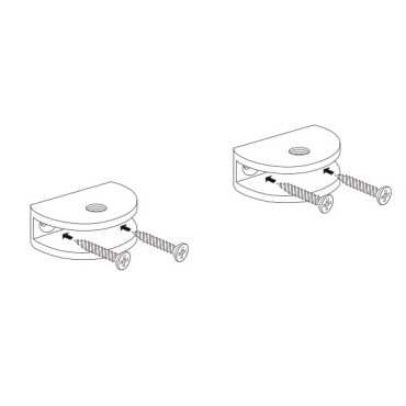 Soporte para estantes en cromo satinado|Soporte para estantes|Soporte para estantes invisible|Accesorios para estantes