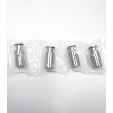 Paquete de 4 Separadores Safe Lock - Acero cromado cepillado