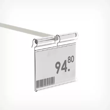 Etiqueta de precio gancho 39x65mm