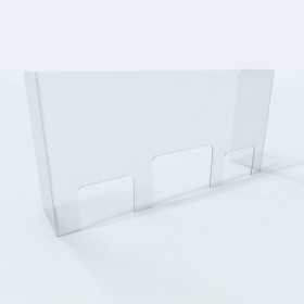 Mampara de protección| divisoria metacrilato|mostrador|anticontagios|atención al cliente|mampara tienda|sobremesa