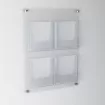 Placa 4 x A4 Porta-folletos