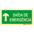 Señalización fotoluminiscente|Salida de emergencia|Señalización de seguridad|Señal de salida de emergencia en frente