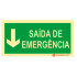 Señalización fotoluminiscente|Salida de emergencia|Señalización de seguridad|Señal de salida de emergencia baja