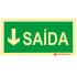 Señalización fotoluminiscente|Salida de emergencia|Señalización de seguridad|Señal de salida baja