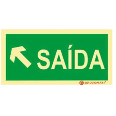 Señalización Fotoluminiscente|Salida de Emergencia|Señalización de Seguridad| Salida Diagonal Izquierda Registrarse
