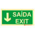 Señalización fotoluminiscente|Salida de emergencia|Señalización de seguridad|Señal de salida/salida baja