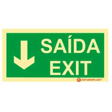 Señalización fotoluminiscente|Salida de emergencia|Señalización de seguridad|Señal de salida/salida baja