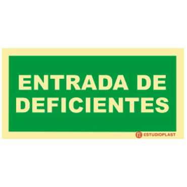 Señalización Fotoluminiscente|Salida de Emergencia|Señalización de Seguridad| Señal de entrada para discapacitados