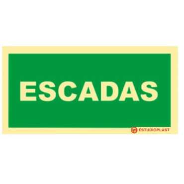 Señalización Fotoluminiscente|Salida de Emergencia|Señalización de Seguridad| Señal de escaleras