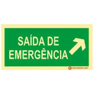 Señalización fotoluminiscente|Salida de emergencia|Señalización de seguridad|Señal de salida de emergencia Ir hacia arriba a la 