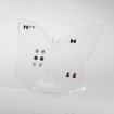 Expositor de Brinços em forma de borboleta  transparente