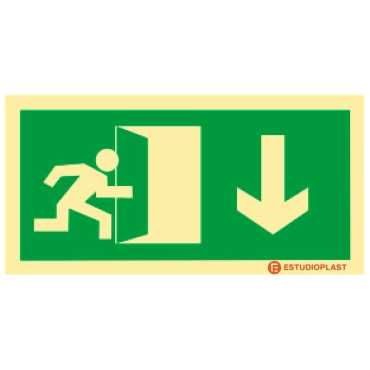 Señalización fotoluminiscente|Salida de emergencia|Señalización de seguridad