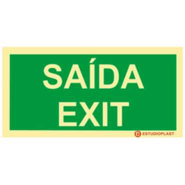 Señalización fotoluminiscente|Salida de emergencia|Señalización de seguridad|Señal de salida | Salida