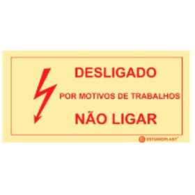 Señales fotoluminiscentes|Salida de emergencia|Señales de prohibición|Señal de apagado, no encender