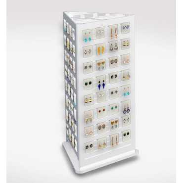 expositor de joyas giratorio | expositores de acrílico para bisutería, orfebrería, pendientes, collares