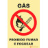 Señalización fotoluminiscente|Salida de emergencia|Señalización de prohibición | Señal de prohibido fumar y gas de fuego