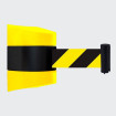 Enrollador de pared - cinta amarilla/negra 5m