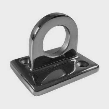 Soporte de pared para montaje de cuerda - cromado