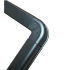 Porta Póster Vertical de Plástico Negro A4 | Porta Póster para postes con cinta extensible | barreras direccionales | Bahías Sep
