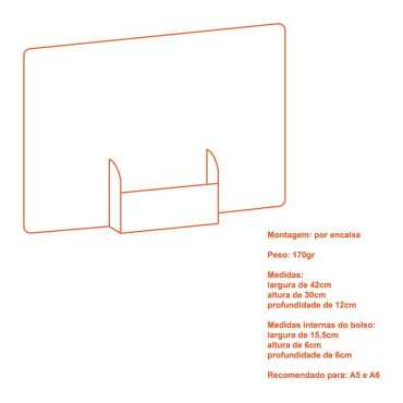 Expositor de bolsillo A3 horizontal - 5 unidades