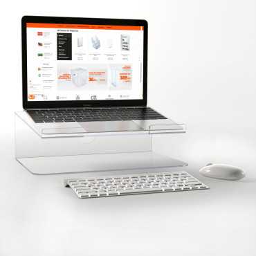 Soporte para laptop en metacrilato, elevador de laptop|metacrilato