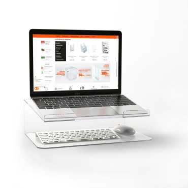 Soporte para laptop en metacrilato, elevador de laptop|metacrilato