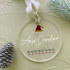 Bola acrílica para árbol de Navidad - Personalizada con nombre | adornos