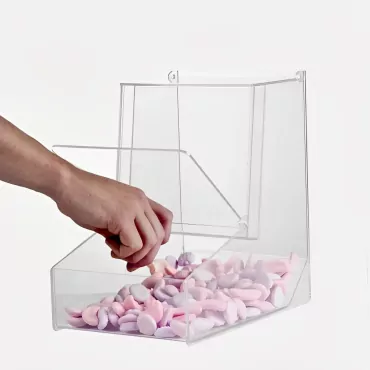 dispensador de alimentos|dosificador|dispensador de alimentos|dispensador por gravedad|caja alimentos|sistema dispensador