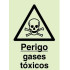 Señal de peligro - "Peligro Gases Tóxicos"