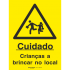 Sinal de perigo, máquinas em movimento