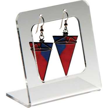 Expositor ,soporte, organizador de pendientes, soporte para pendientes de metacrilato, expositor de joyas, bisutería.