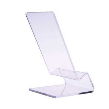 Soporte de móvil en L, celular de acrílico para mesa de smartphone