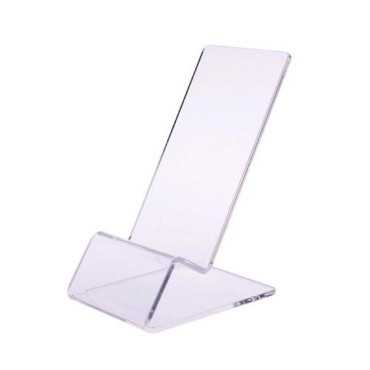 Soporte de teléfono en L, soporte para celular, soporte de metacrilato, soporte de mesa,