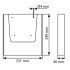 Porta Folletos A4 acrílico de pared|Soporte para folletos de pared