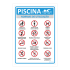 cartel piscina|señal piscina|reglamento piscina|cartel obligatorio|cartel de advertencia piscina|