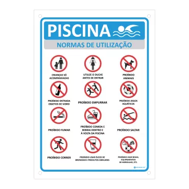 cartel piscina|señal piscina|reglamento piscina|cartel obligatorio|cartel de advertencia piscina|