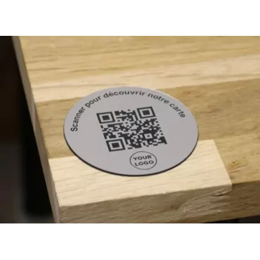 QR code for restaurant how to stick 5*5 cm