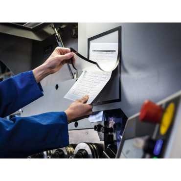 Funda de comunicación|Señalización flexible A4|Tablón de anuncios reutilizable A4