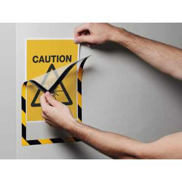 Funda de comunicación |Señalización flexible A4|Tablón de anuncios reutilizable A4|Marco de oficina magnético