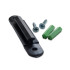 Fijador de correa de pared negro en ABS SS