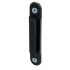 Fijador de correa de pared negro en ABS SS